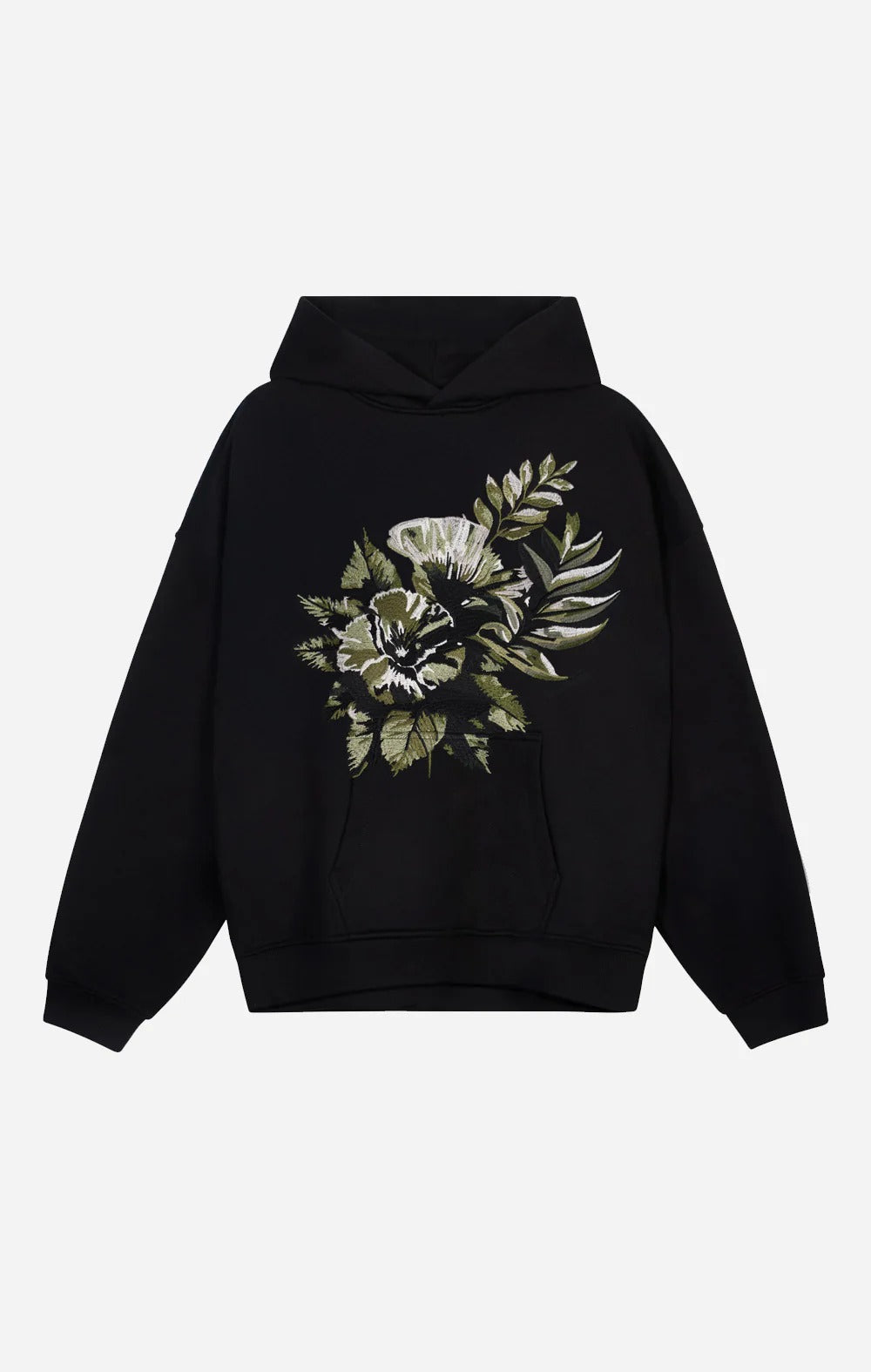 venture oversized hoodie – black