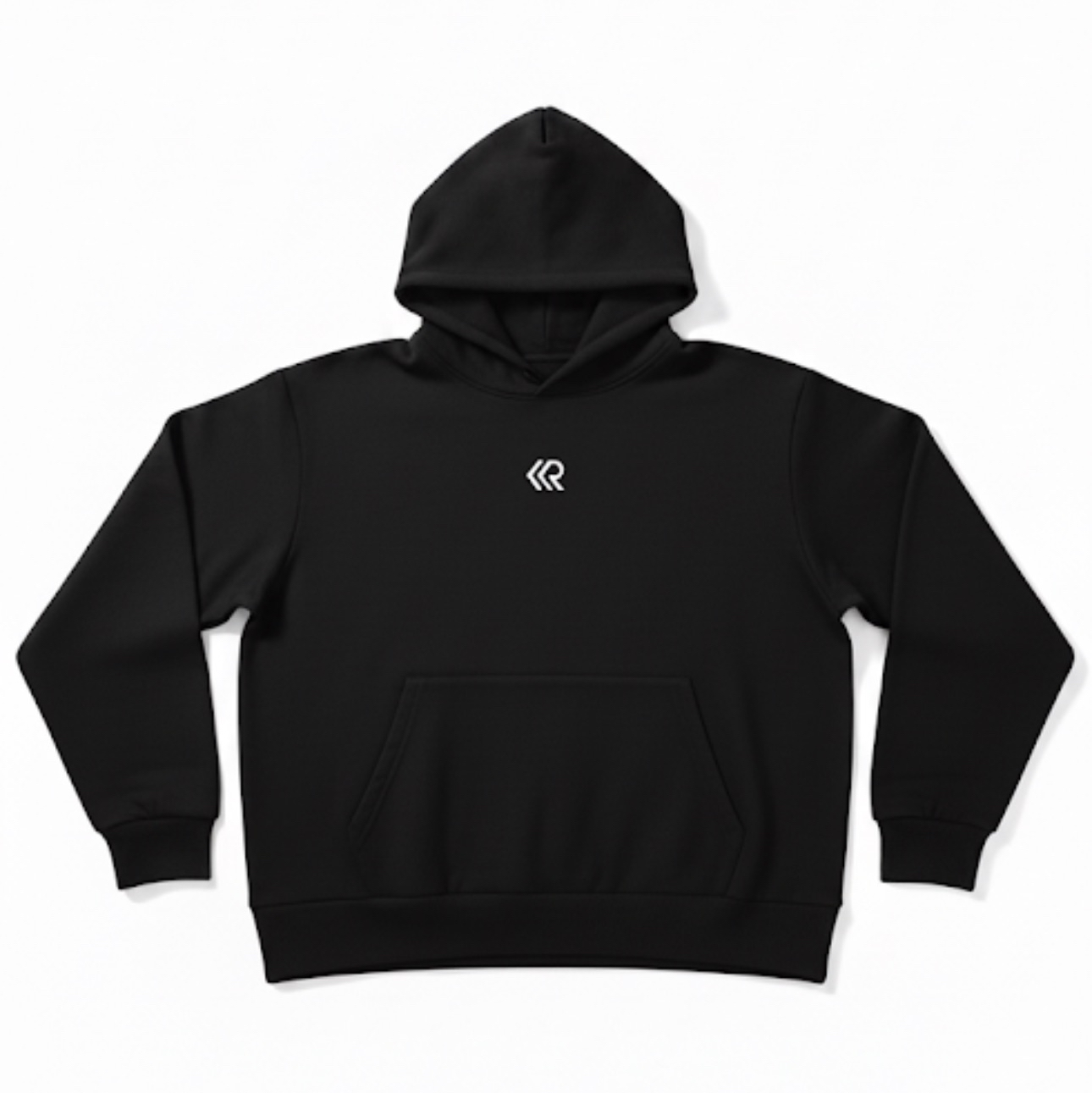 essential oversized hoodie – black