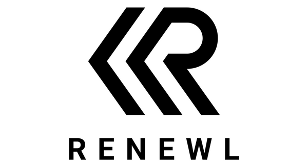 Black 'R' logo with 'RENEWL' text on a white background